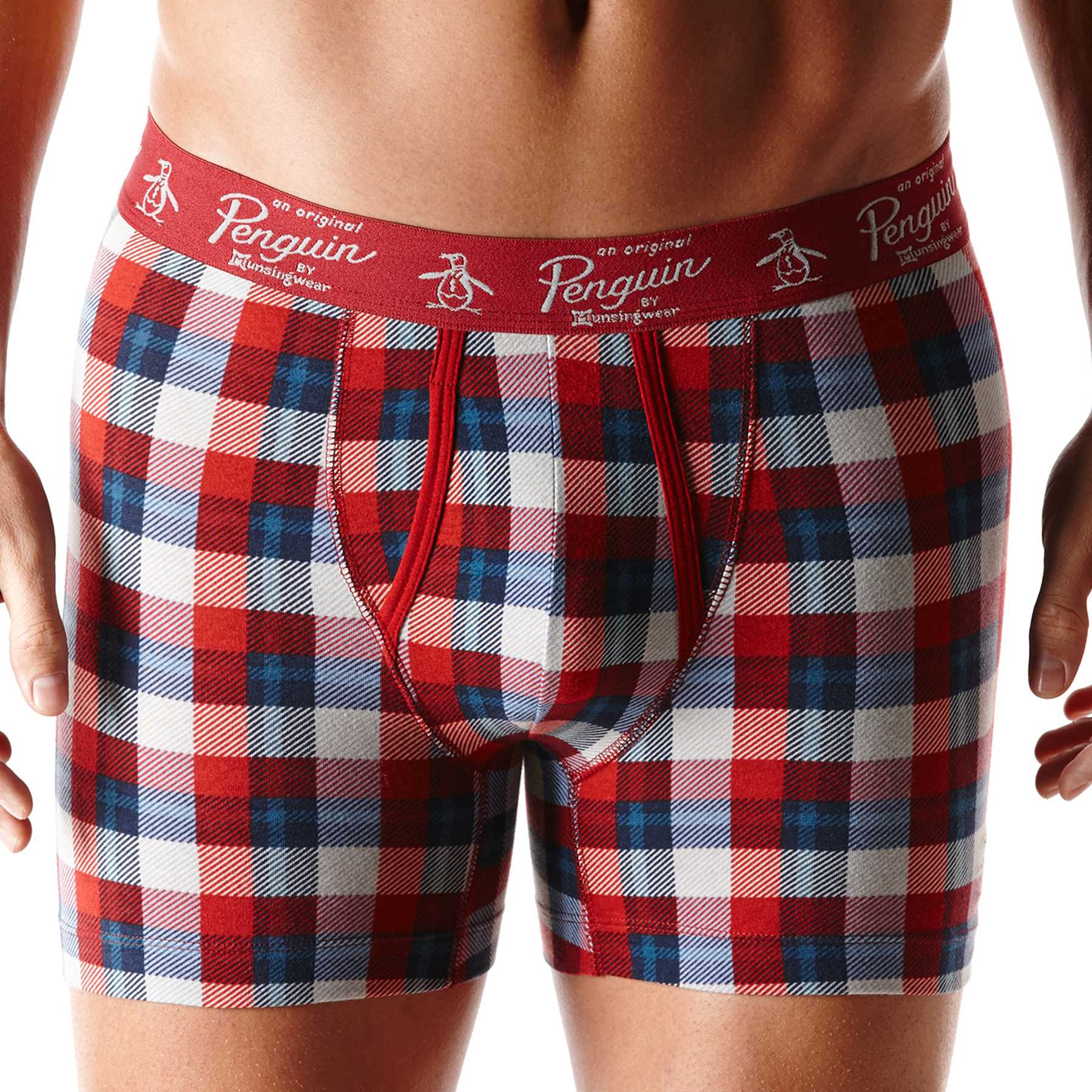 Original Penguin PLAID BOXER BRIEF
