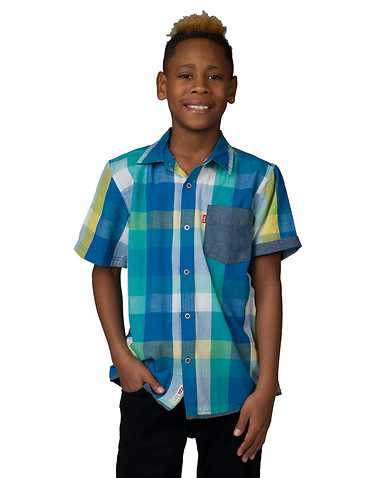 LEVIS BOYS Blue Clothing / Button Down Shirts