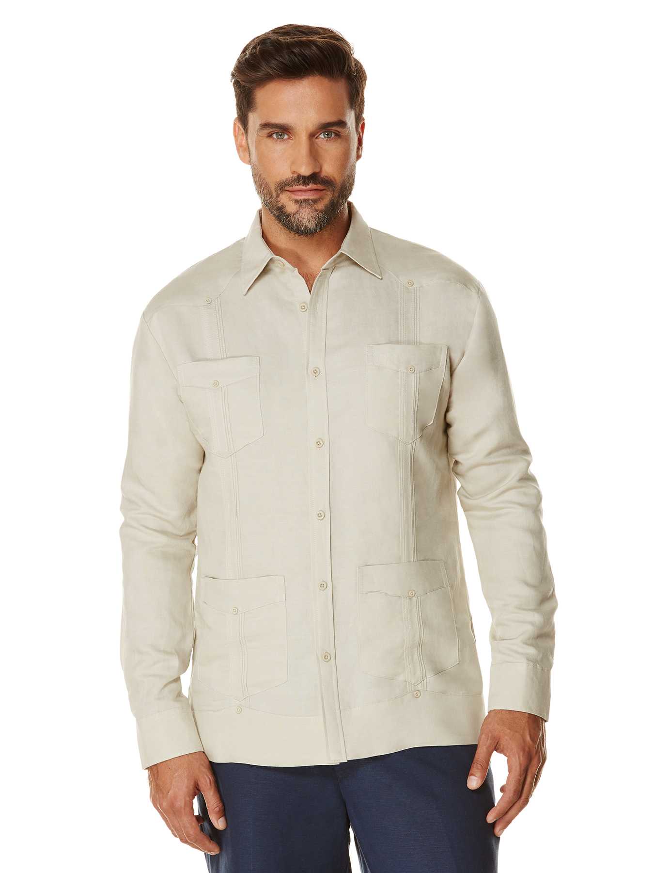 Cubavera Rayon Blend Long Sleeve Guayabera