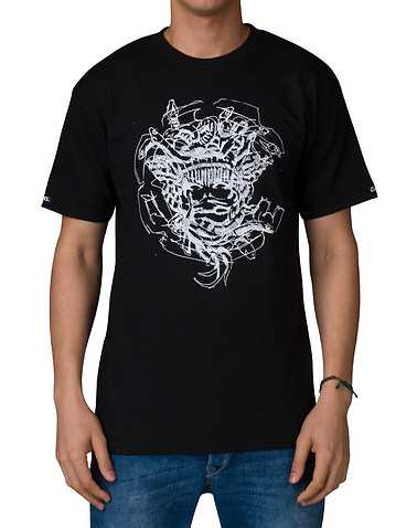 CROOKS AND CASTLES MENS Black Clothing / Tops S