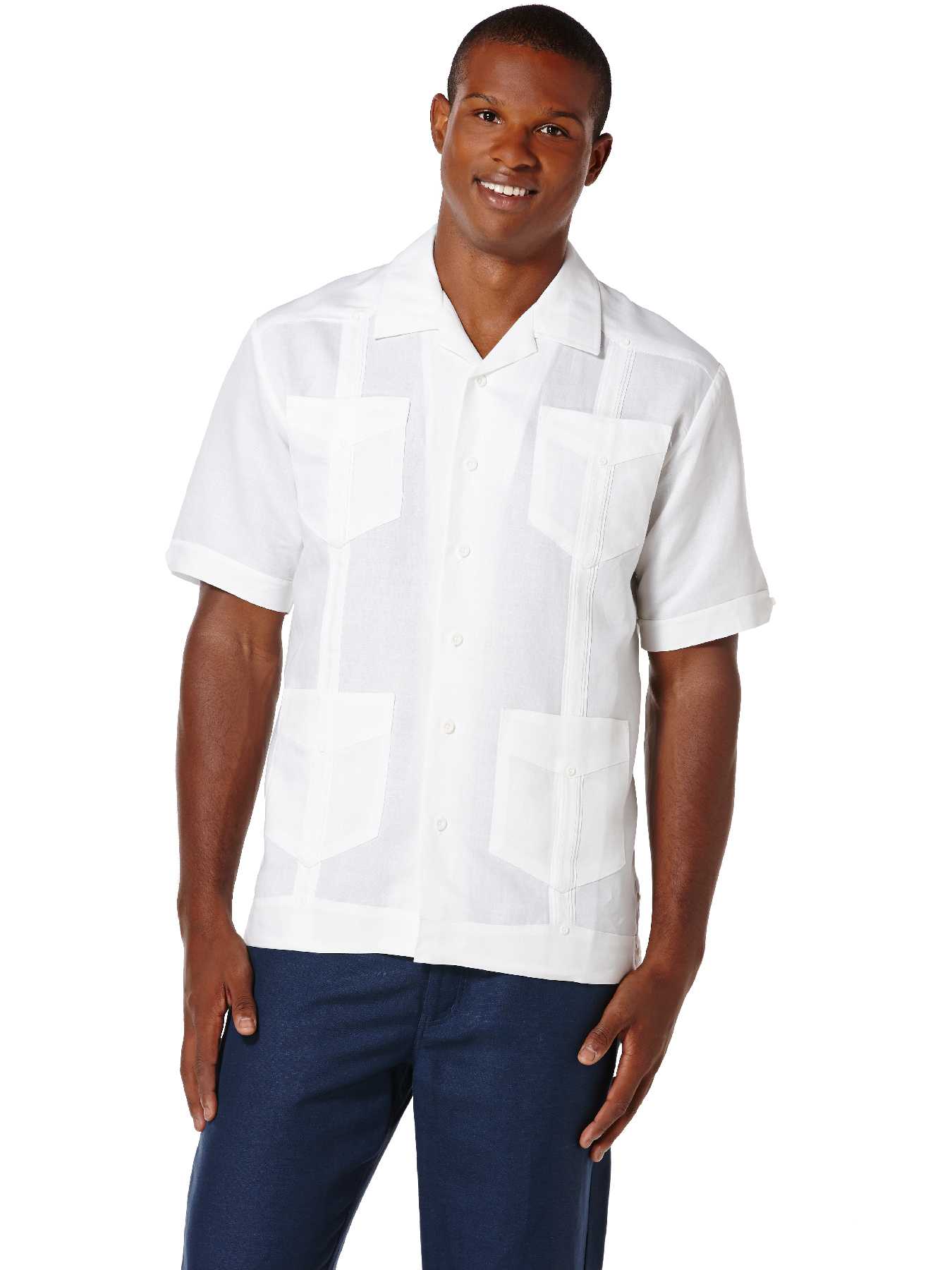 Cubavera Big & Tall Ramie/Rayon Short Sleeve Guayabera