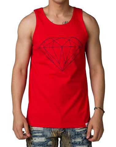 DIAMOND SUPPLY COMPANYENS Red Clothing / Tank Tops