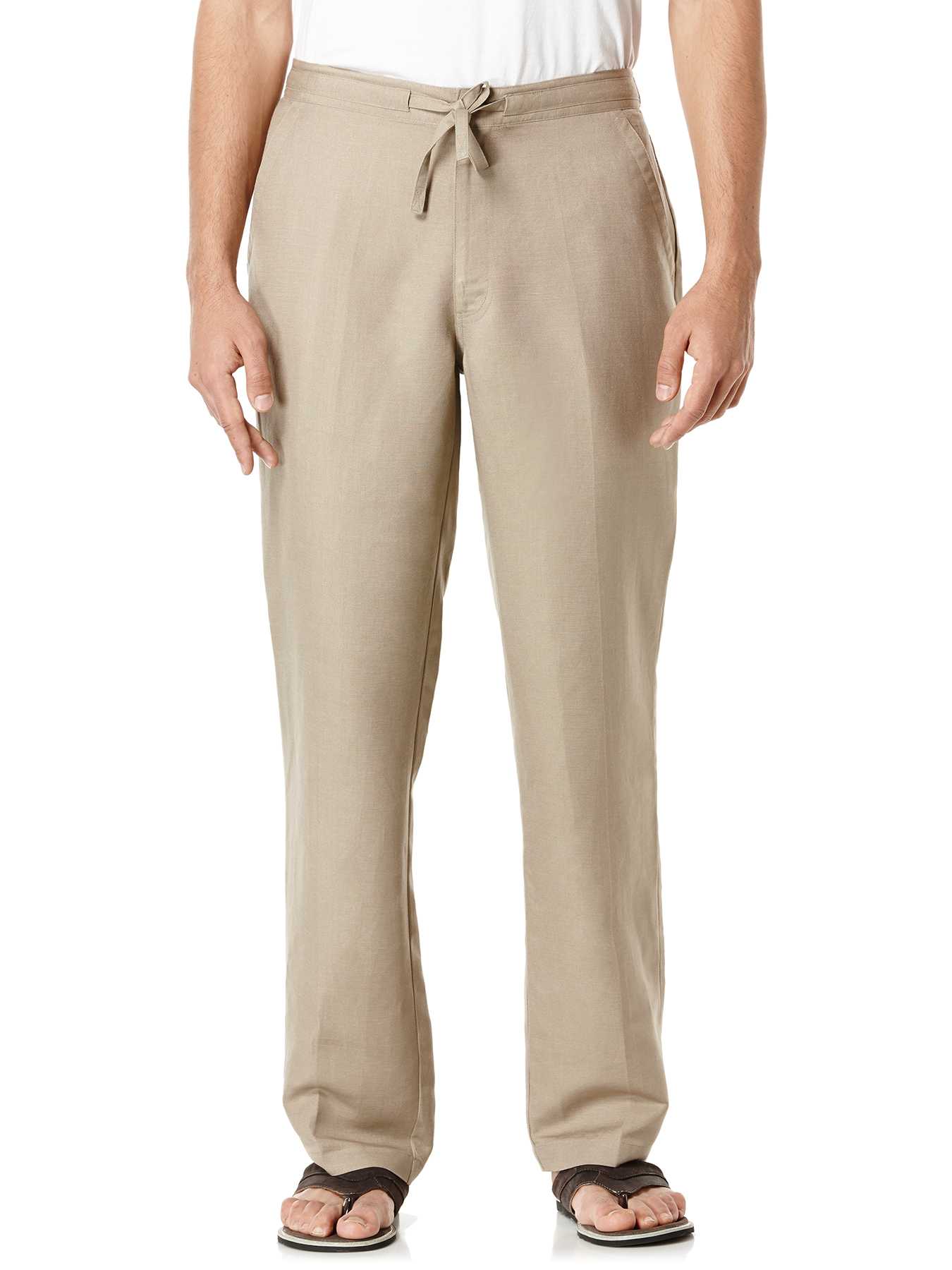 Cubavera Big & Tall Drawstring Linen Pant