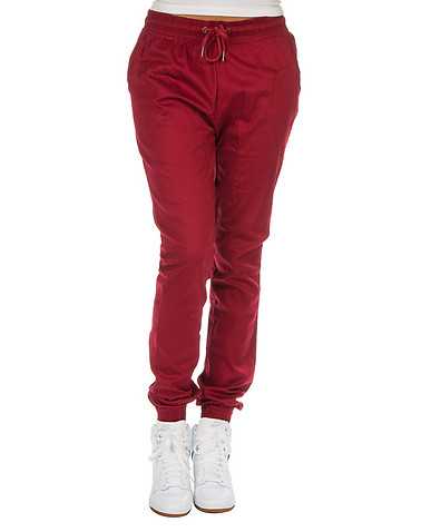 ESSENTIALS WOMENS Burgundy Clothing / Bottoms L