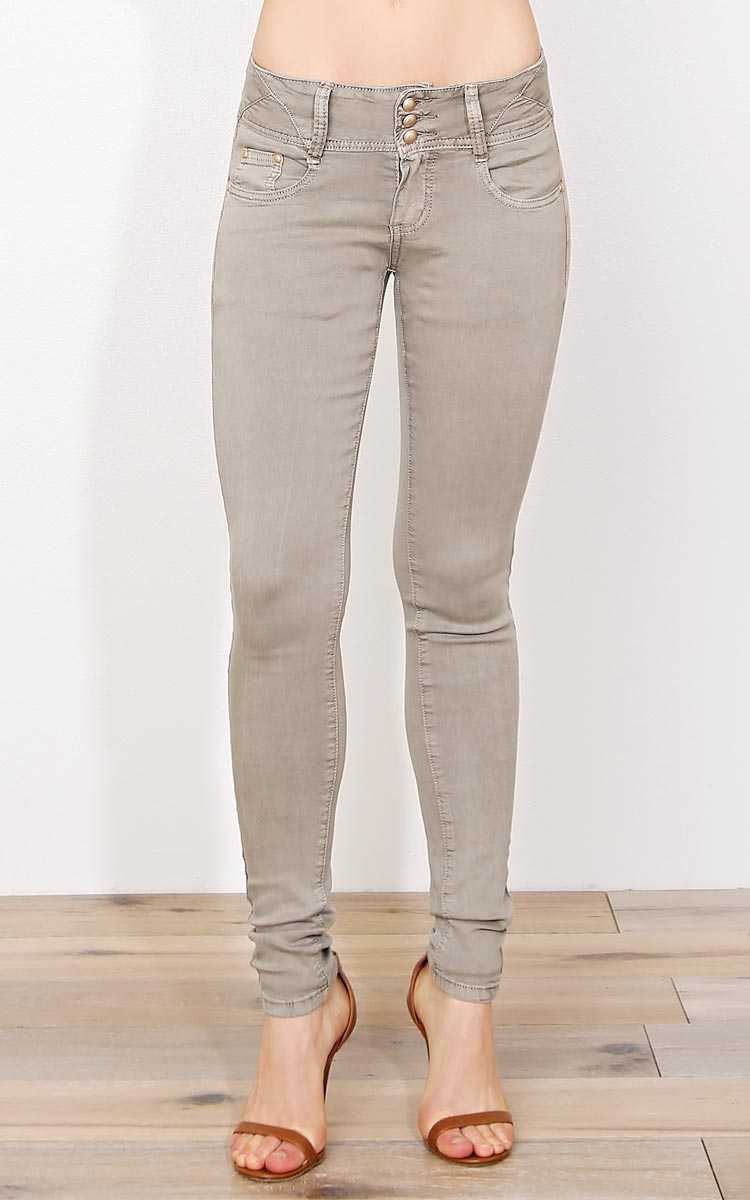 Nicole Twill Pants - Khaki in Size by Styles For Less