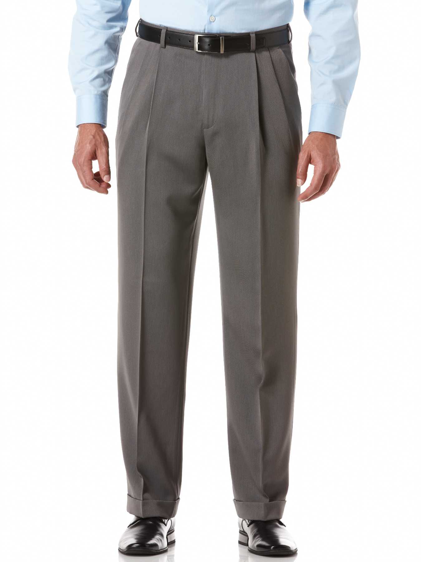 Perry Ellis Double Pleated Melange Portfolio Pant