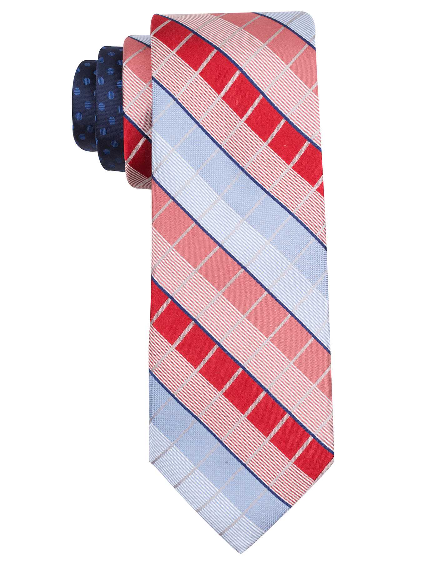 Perry Ellis Evans Plaid Silk Tie