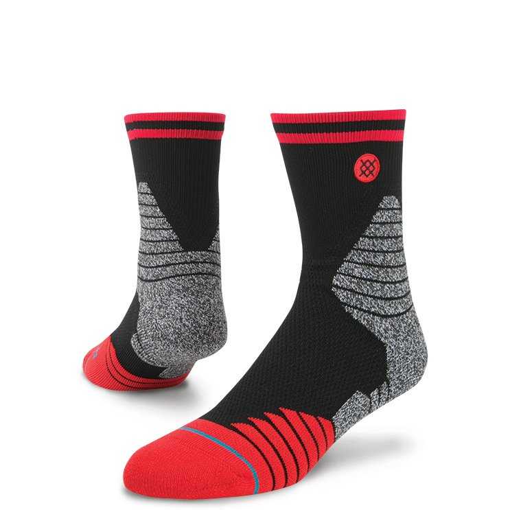 Stance Speedway V3 Qtr (Red) fusion basketball Socks