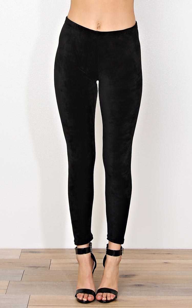 Cuddles and Cabins Velour Leggings - in Size M/L by Styles For Less
