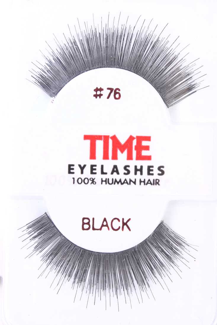 Black Thick Full Glamour Human Hair Eyelashes