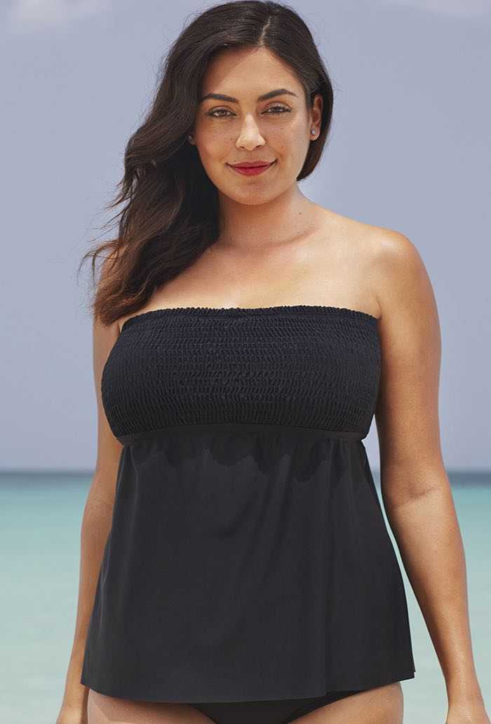 Black Smocked Top