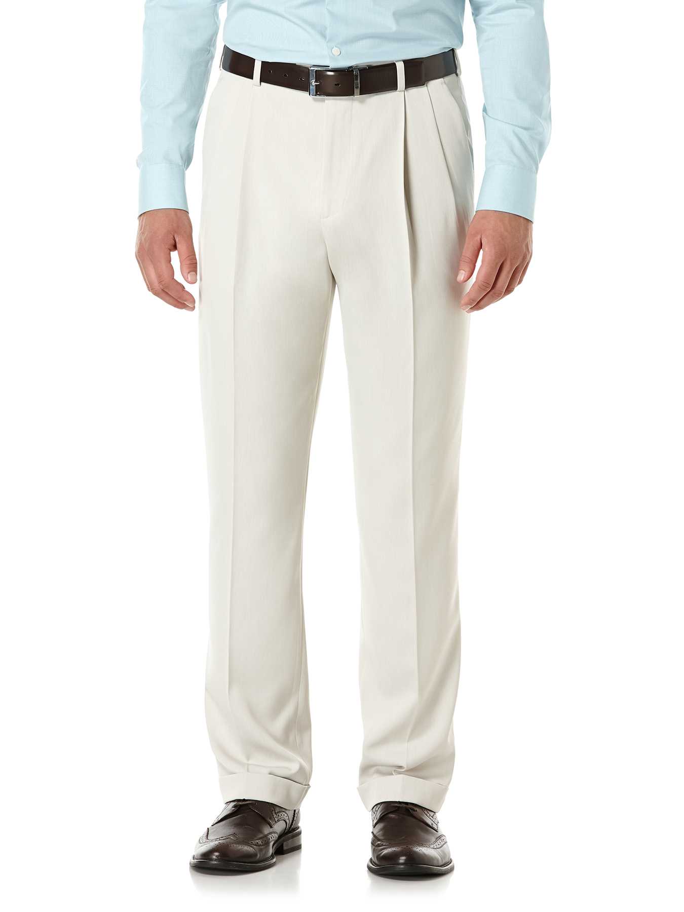 Perry Ellis Double Pleated Melange Portfolio Pant