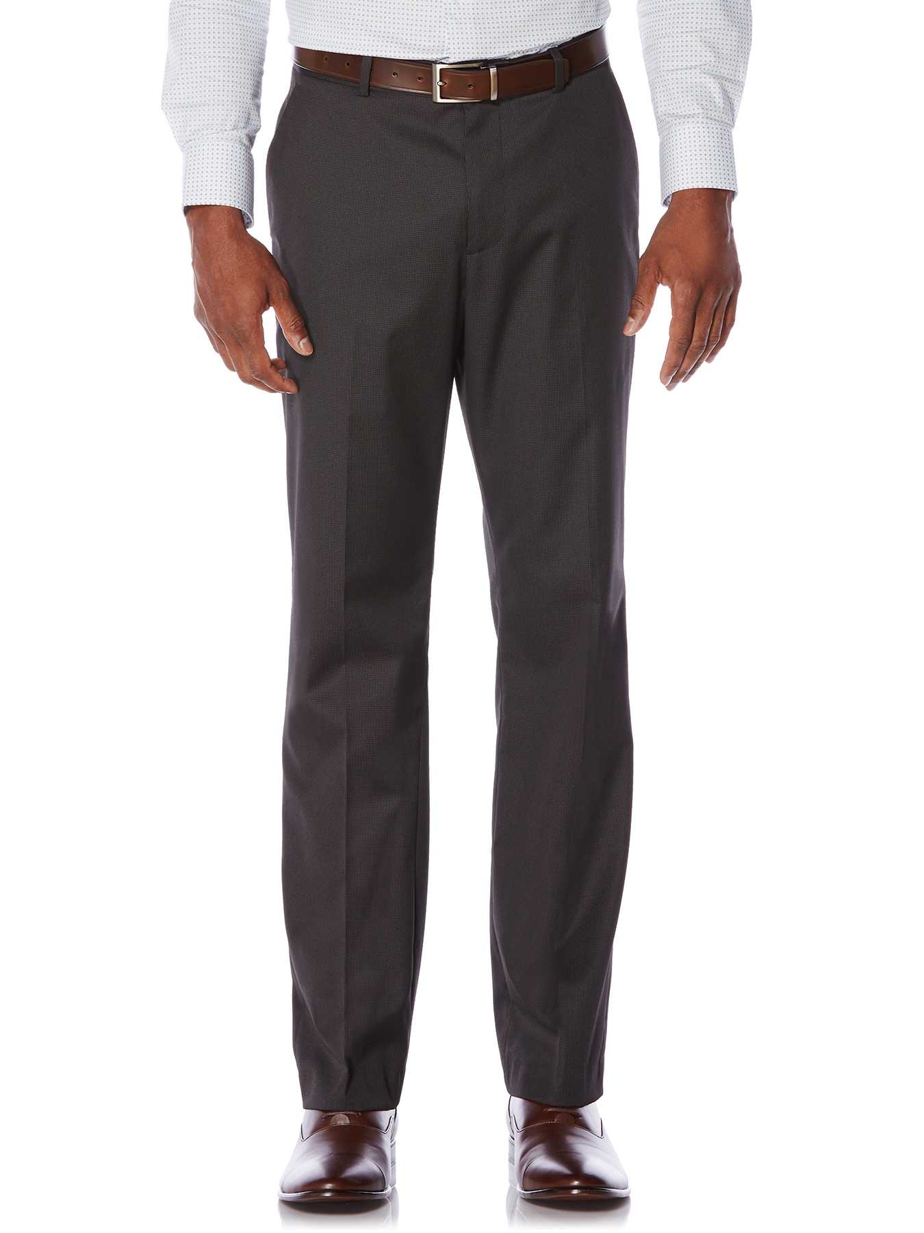 Perry Ellis Micro Check Flat Front Suit Pant