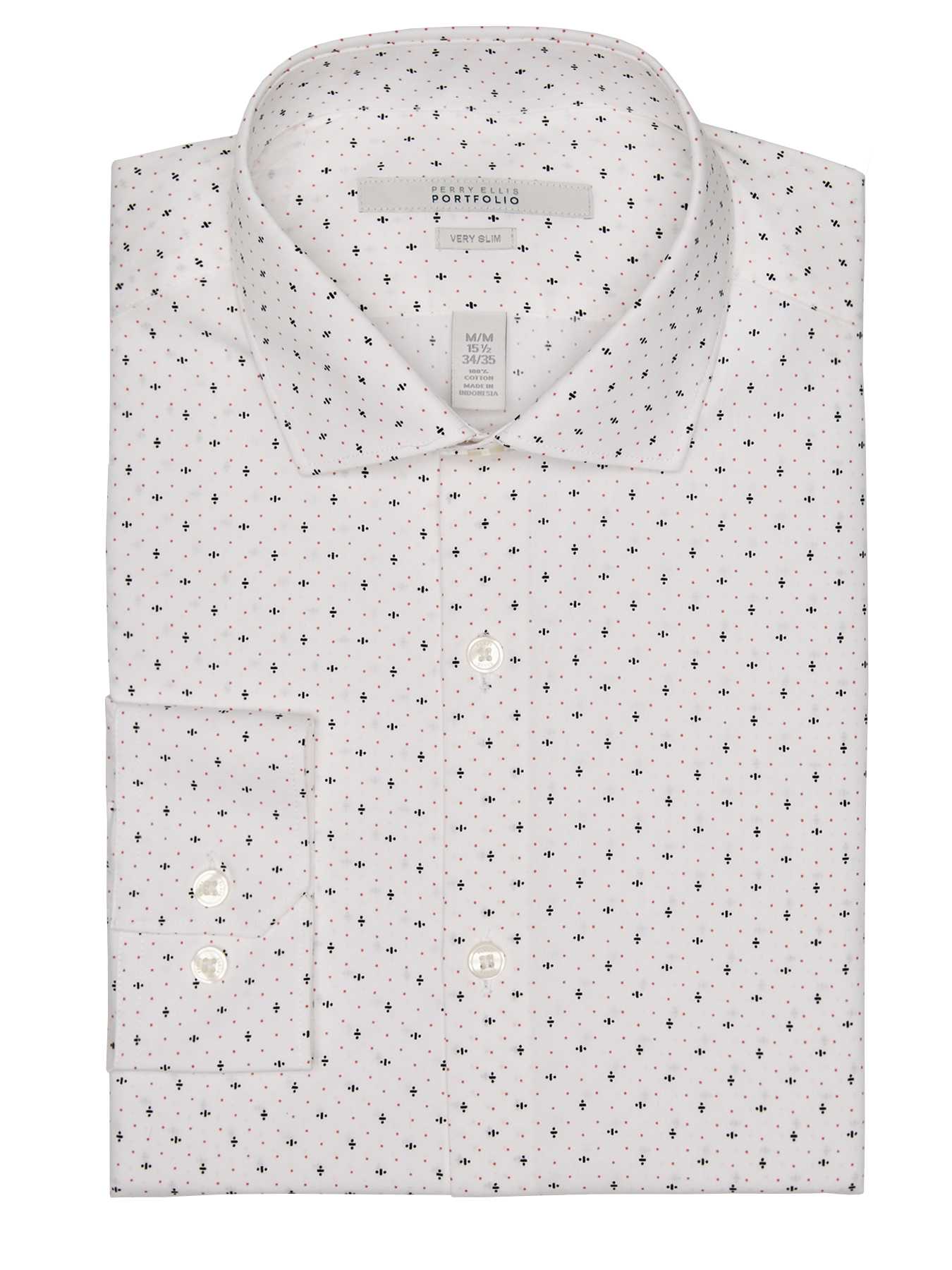 Perry Ellis Very Slim Scatter Dot Dress Shirt