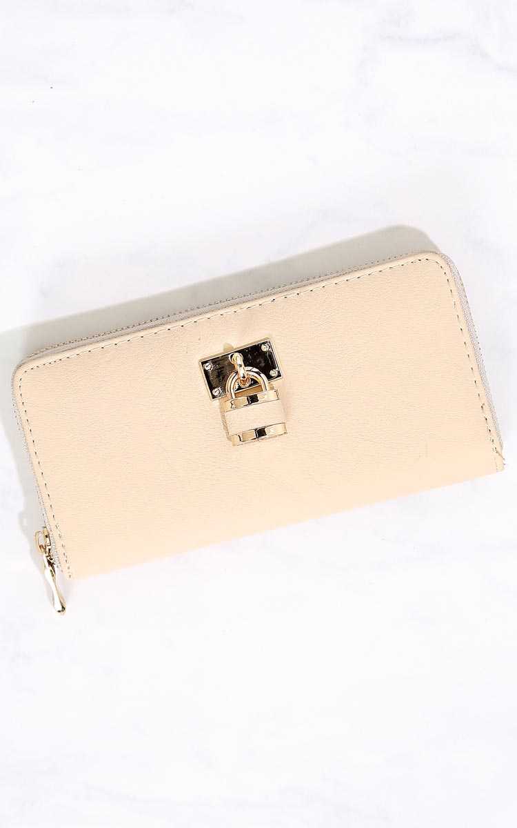 Lock And Key Zip Around Wallet - N/S - Ivry/Natrl by Styles For Less