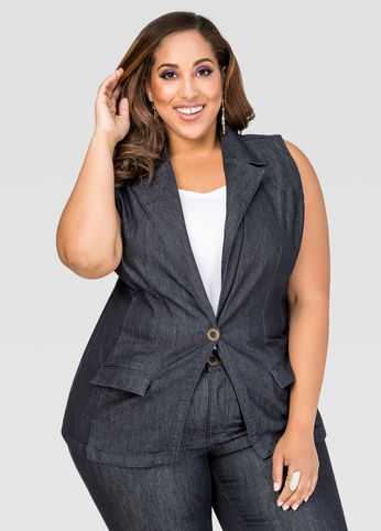 Indigo Rinse Jean Vest