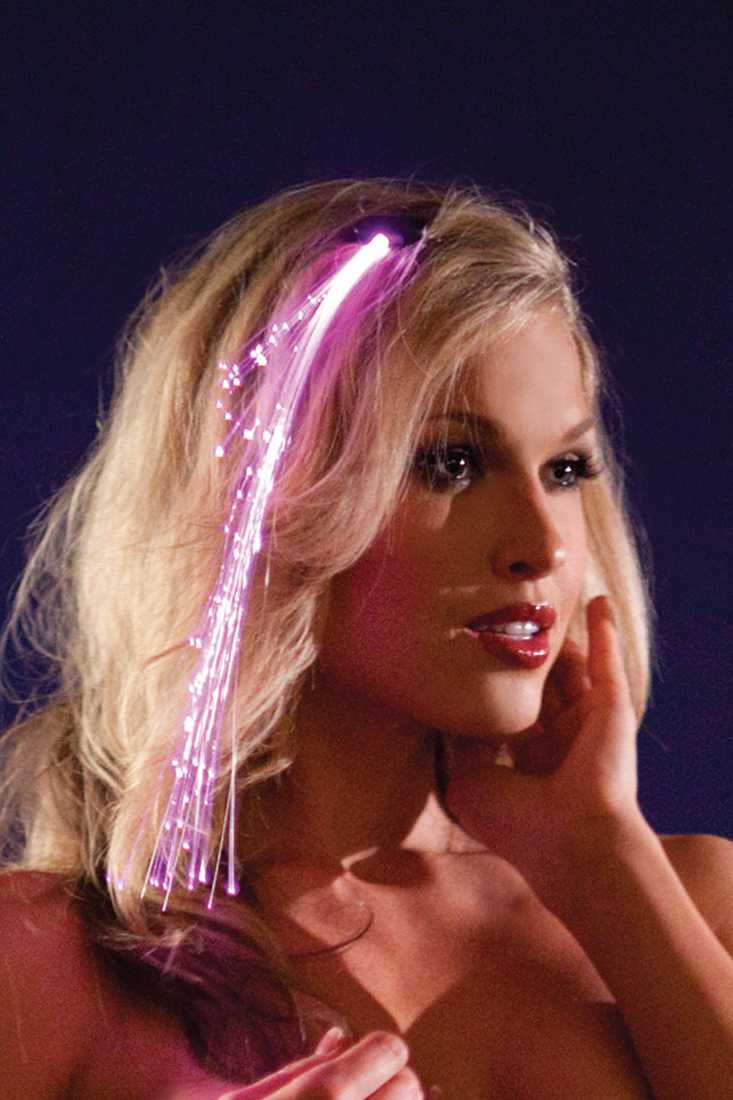 Pink Light Up Rave Hair Clip