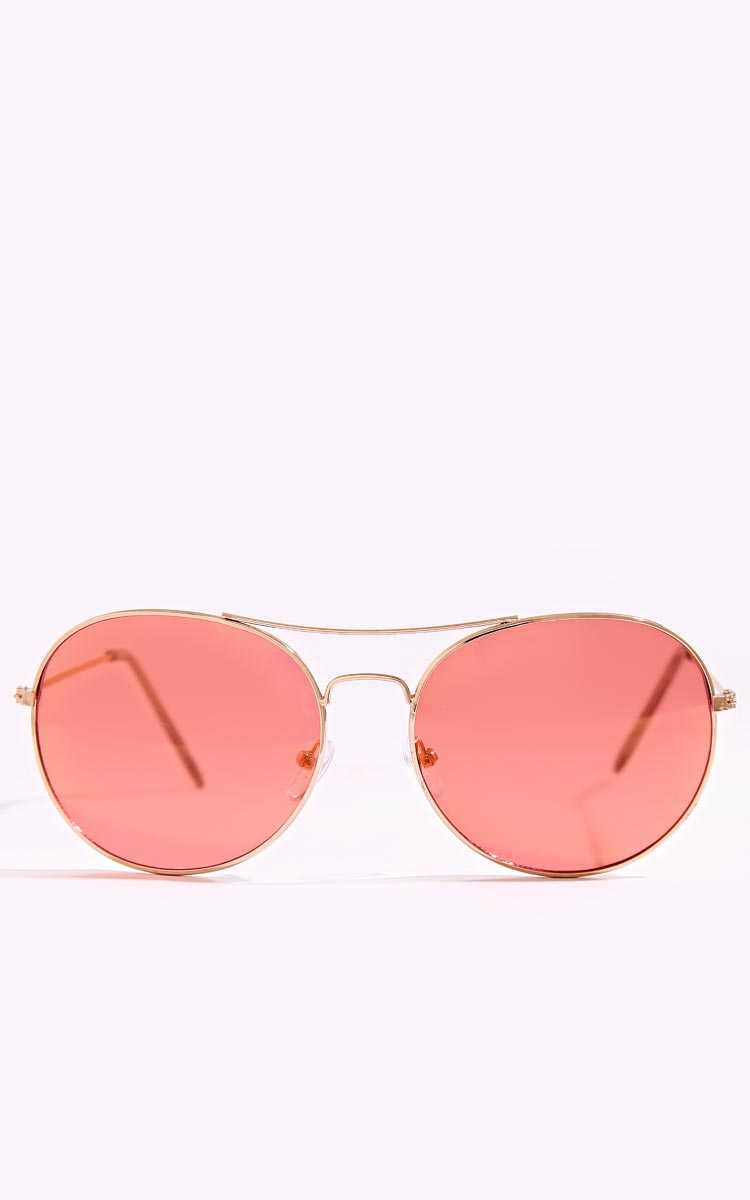 Zani Revo Oversized Round Sunglasses - N/S - Rose Gold by Styles For Less