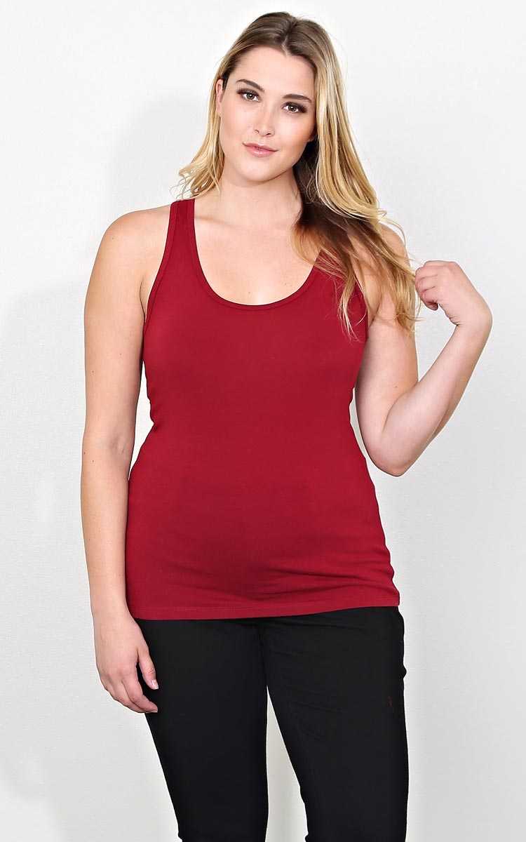 Plus Size Smooth Knit Tank - in Size by Styles For Less