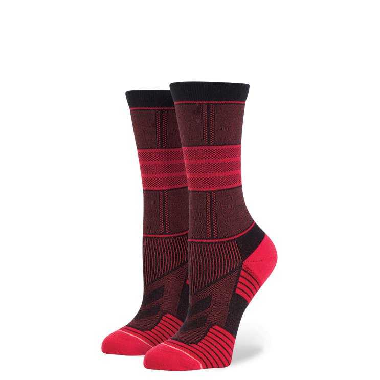 Stance Leslie (Red) topstitch Socks