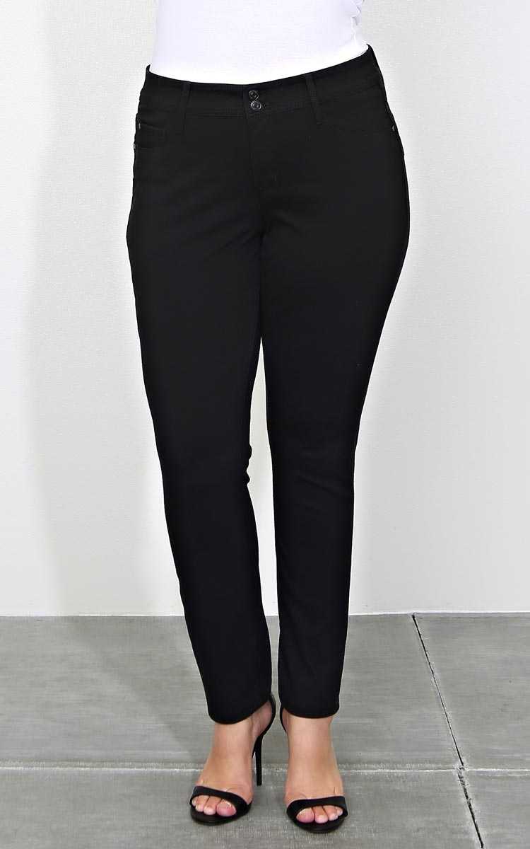 Plus Size Raven Knit Jeggings - Black in Size by Styles For Less