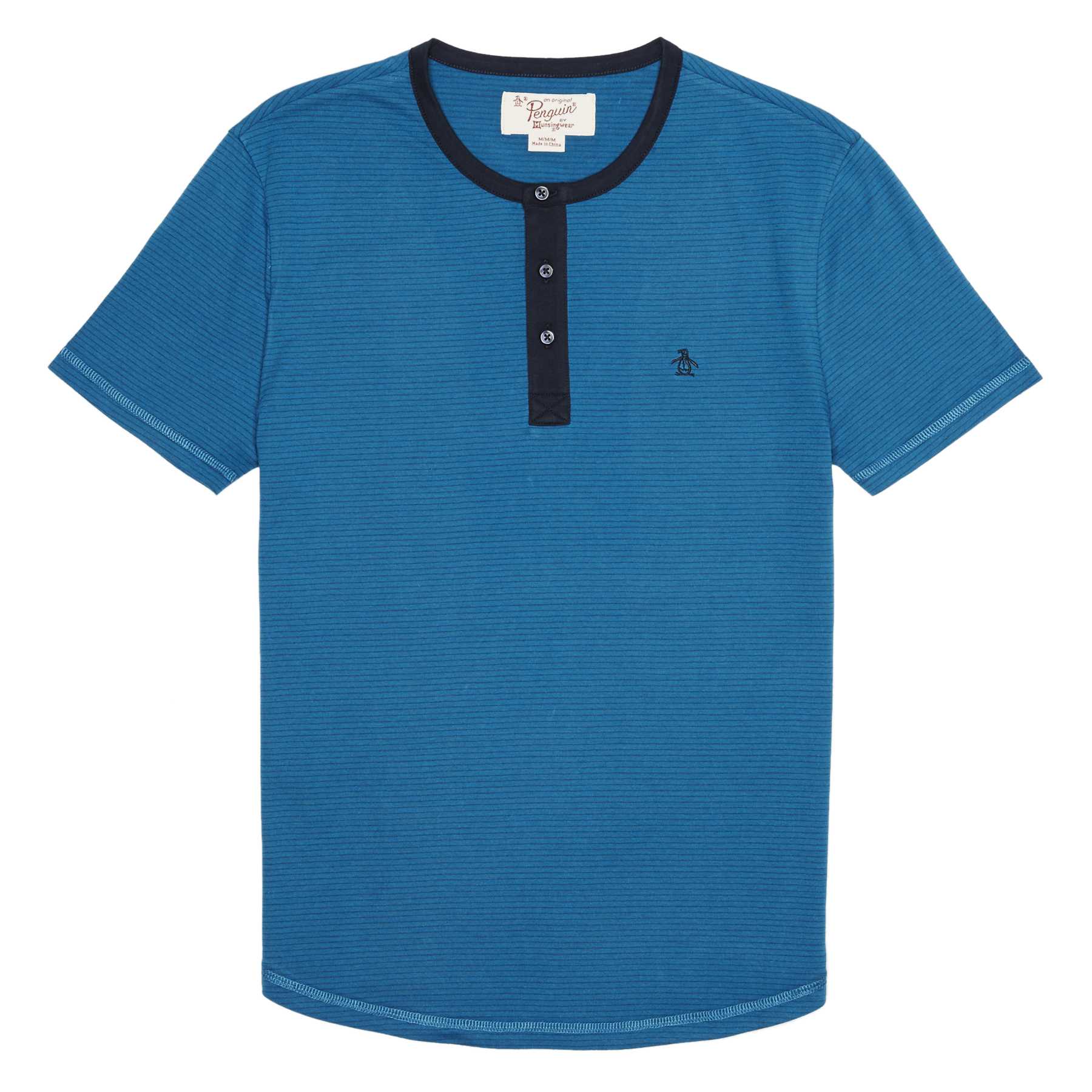 Original Penguin FEEDER STRIPE HENLEY TEE