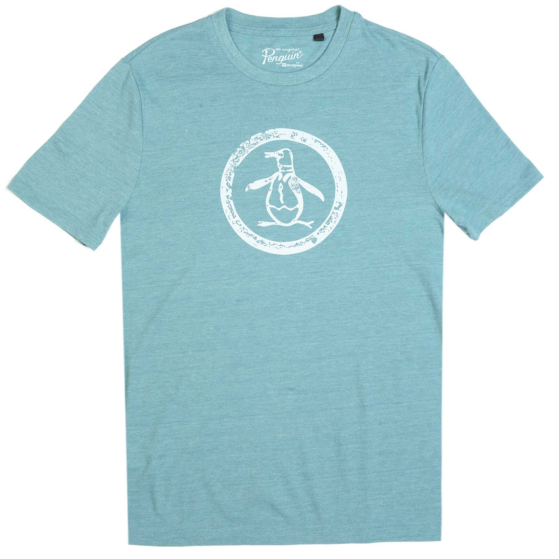 Original Penguin TRIBLEND DISTRESSED CIRCLE LOGO TEE