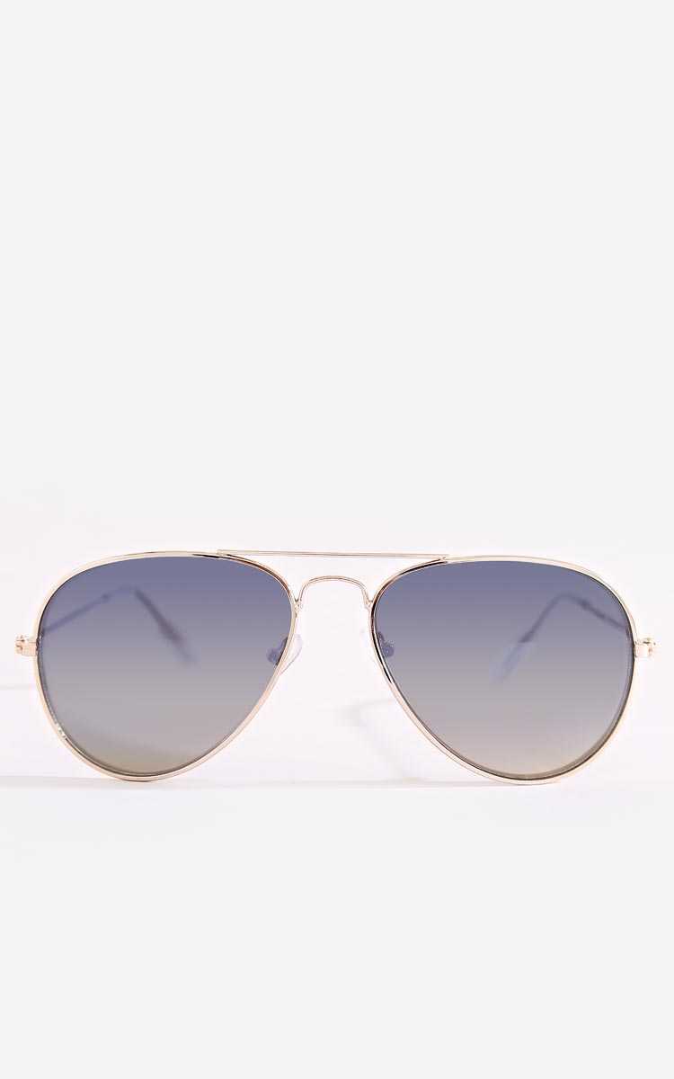 Co-Pilot Aviator Sunglasses - N/S - Brown by Styles For Less