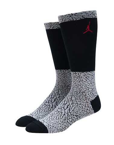 JORDAN MENS Black Accessories / Socks L