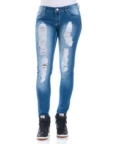 ESSENTIALS WOMENS Blue Clothing / Jeans 1/2