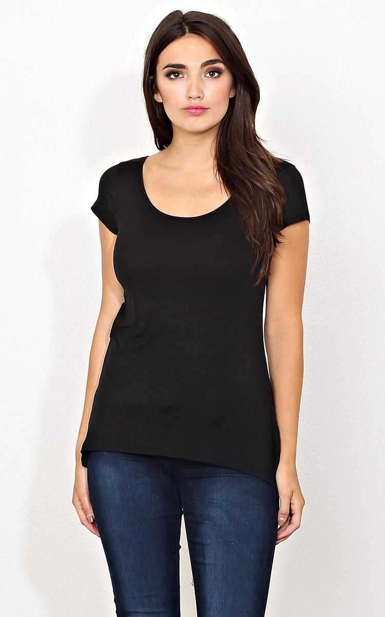 Black Riley Caged Back Knit Top - - Black in Size by Styles For Less