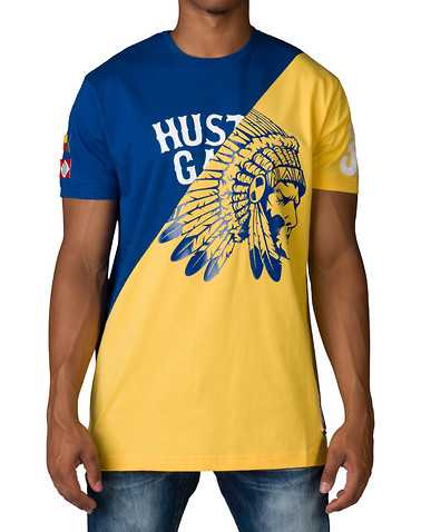 HUSTLE GANG MENS Blue Clothing / Tops L