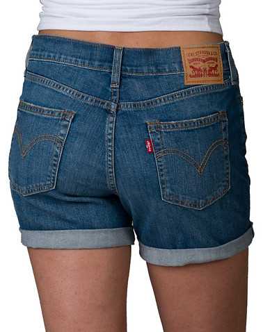 LEVIS WOMENS Blue Clothing / Denim Shorts
