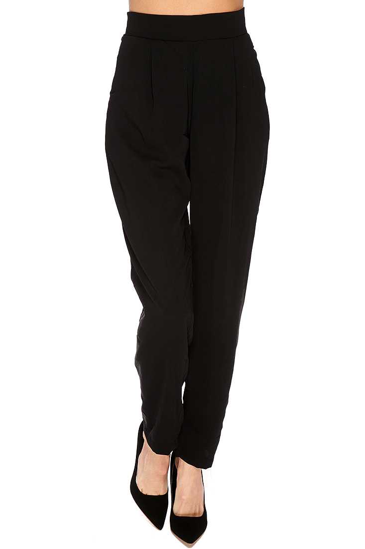 Black High Waist Dressy Bottoms