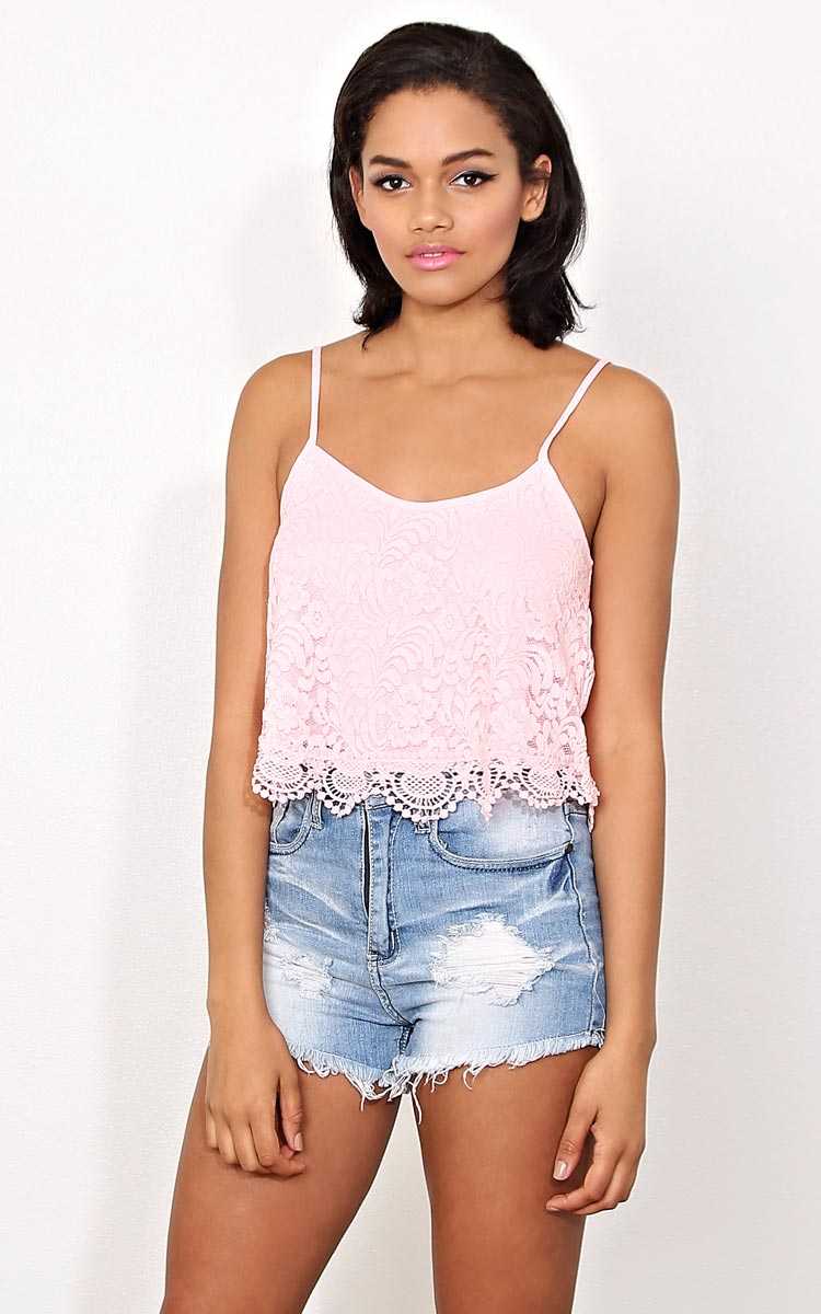 Blush Summerland Woven Tank - - Blush in Size by Styles For Less