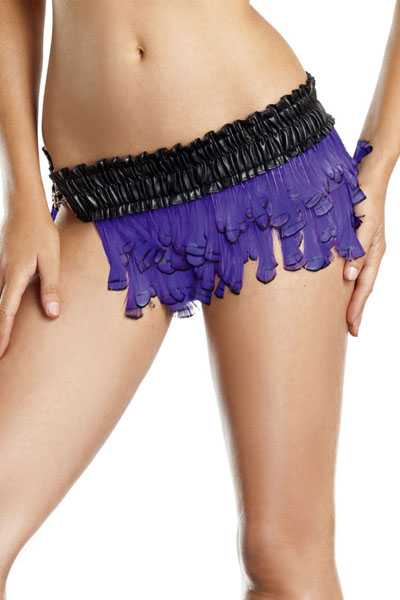 Purple Feather Skirt