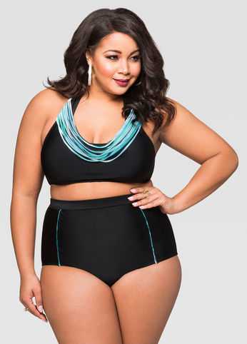 Sea Foam Halter Bikini Top