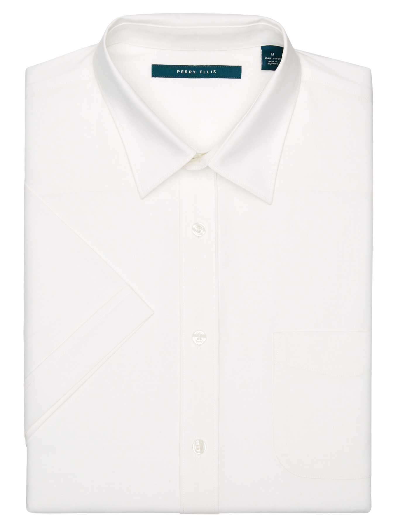 Perry Ellis Short Sleeve Slub Stripe Shirt
