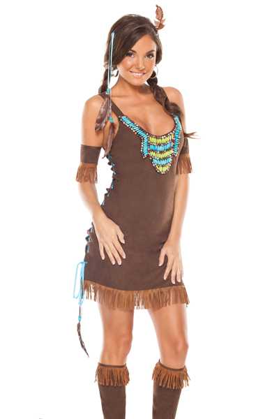 BROWN INDIAN COSTUME