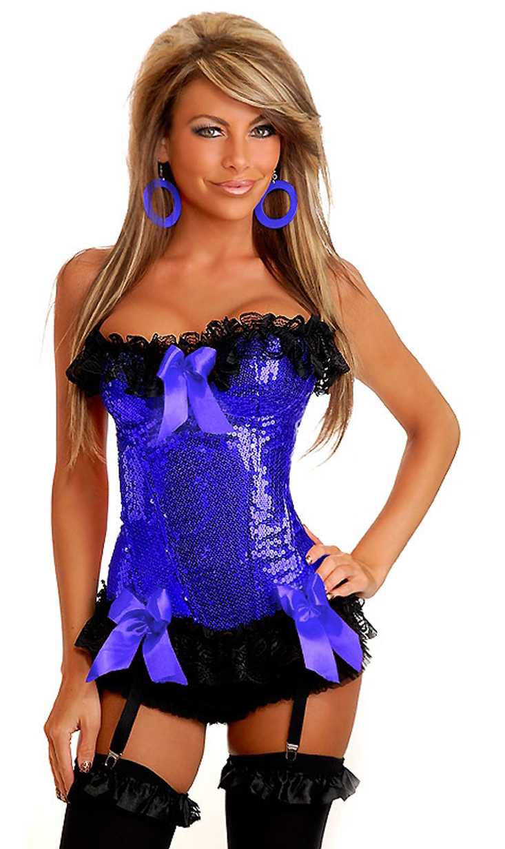 Blue Burlesque Underwire Corset