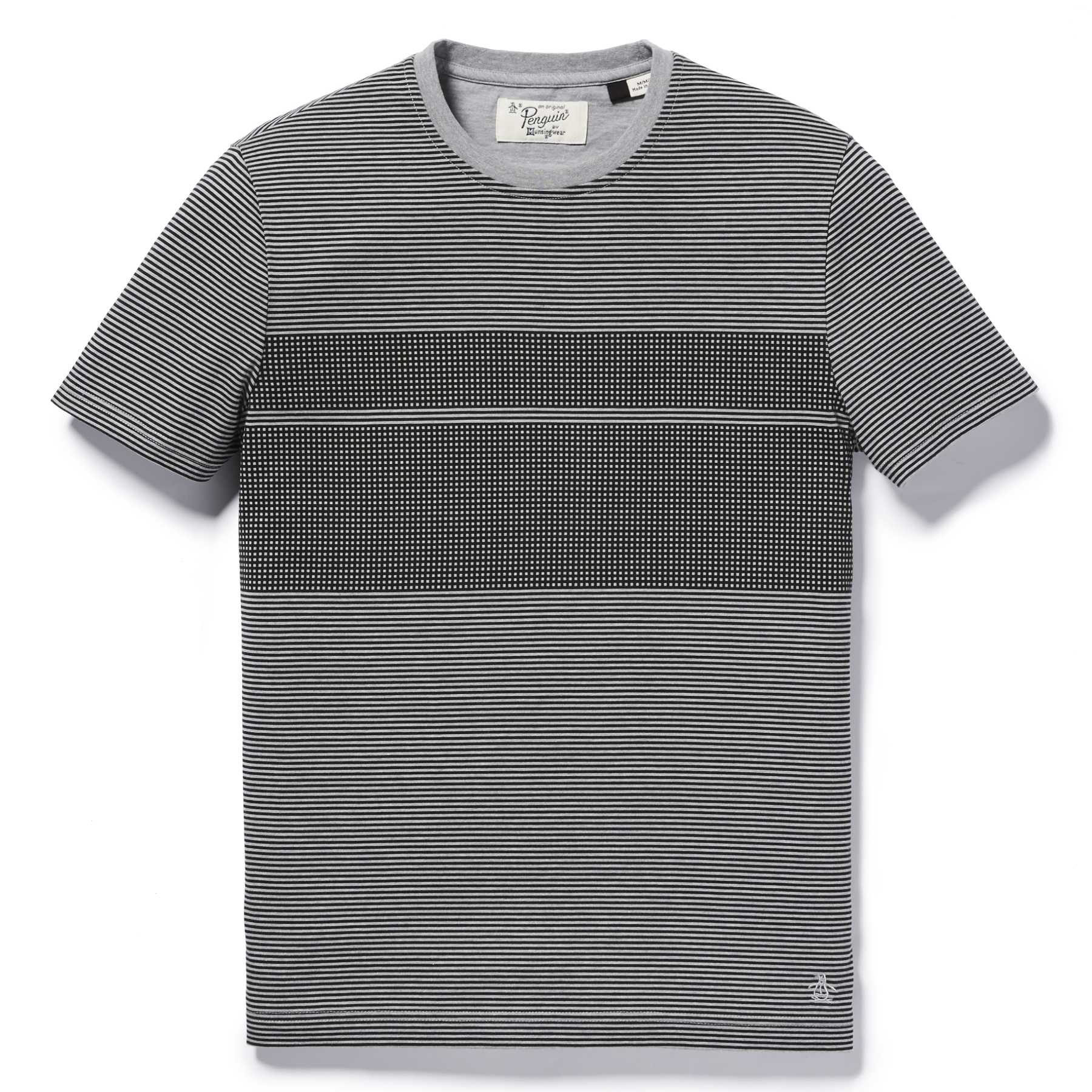 Original Penguin OVERPRINTED FEEDER STRIPE TEE