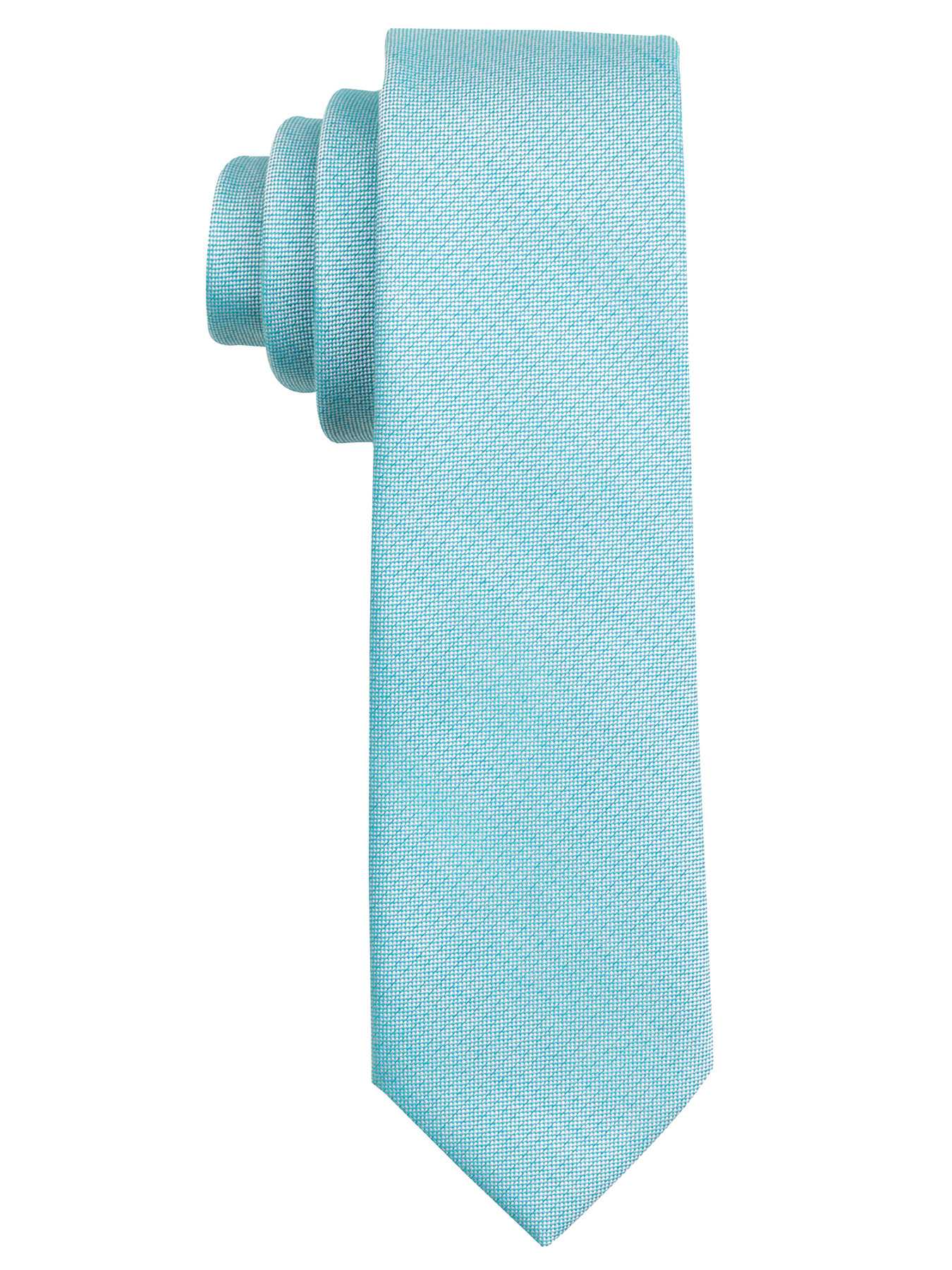 Perry Ellis Chambray Solid Cotton Tie