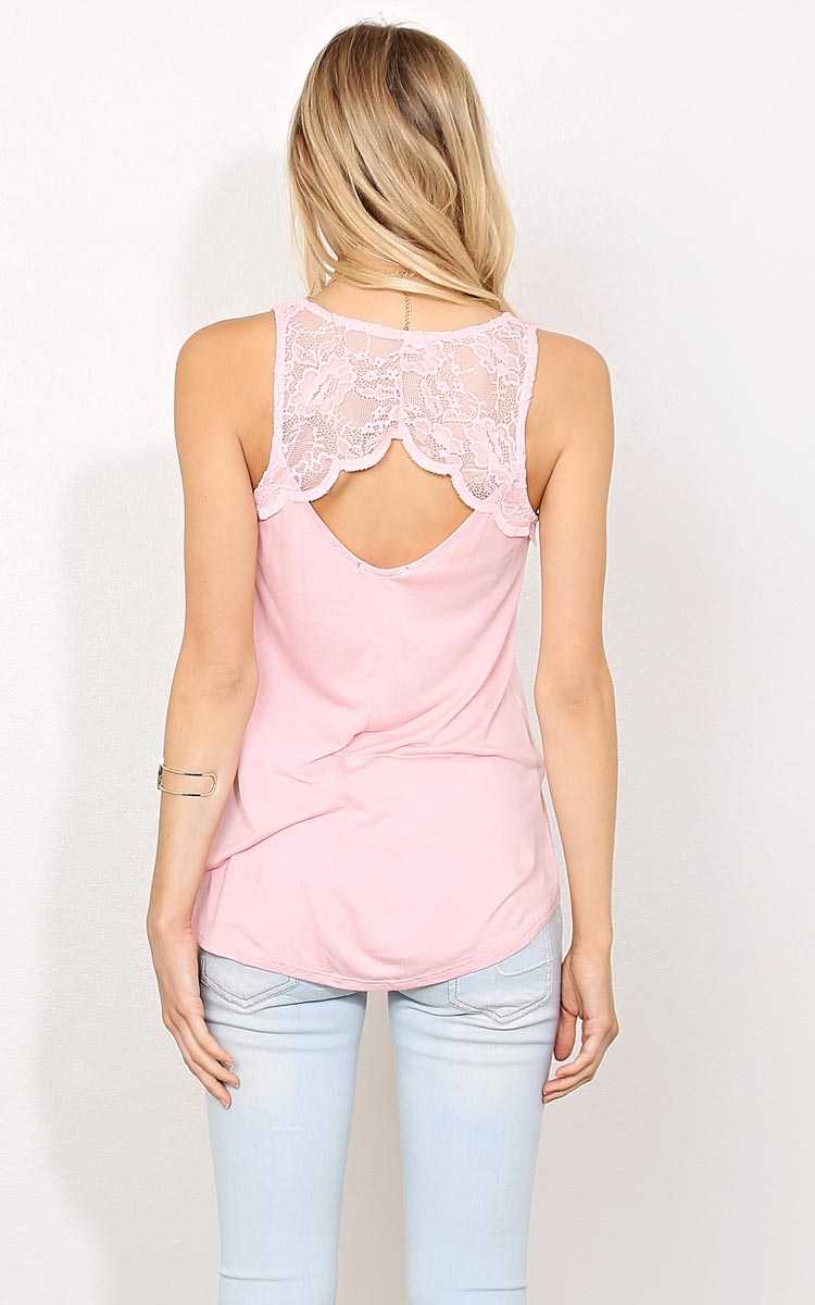 Back To Me Knit Tank - - Blush in Size by Styles For Less