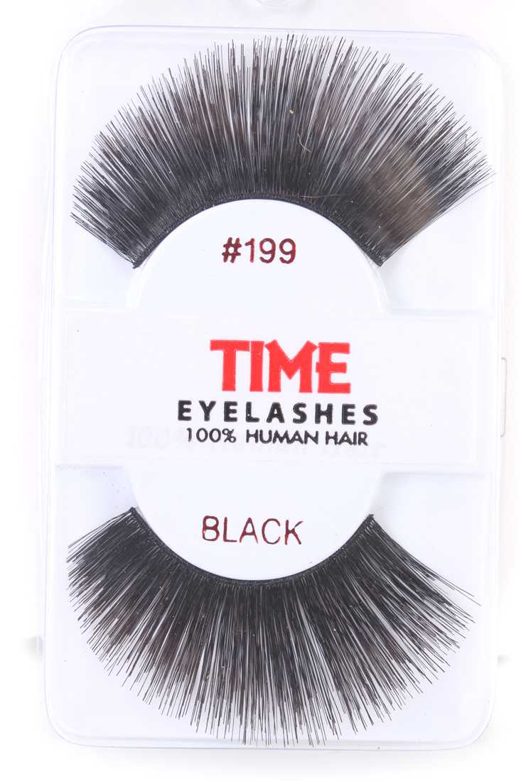 Black Thick Full Long Glamour Human Hair Eyelashes