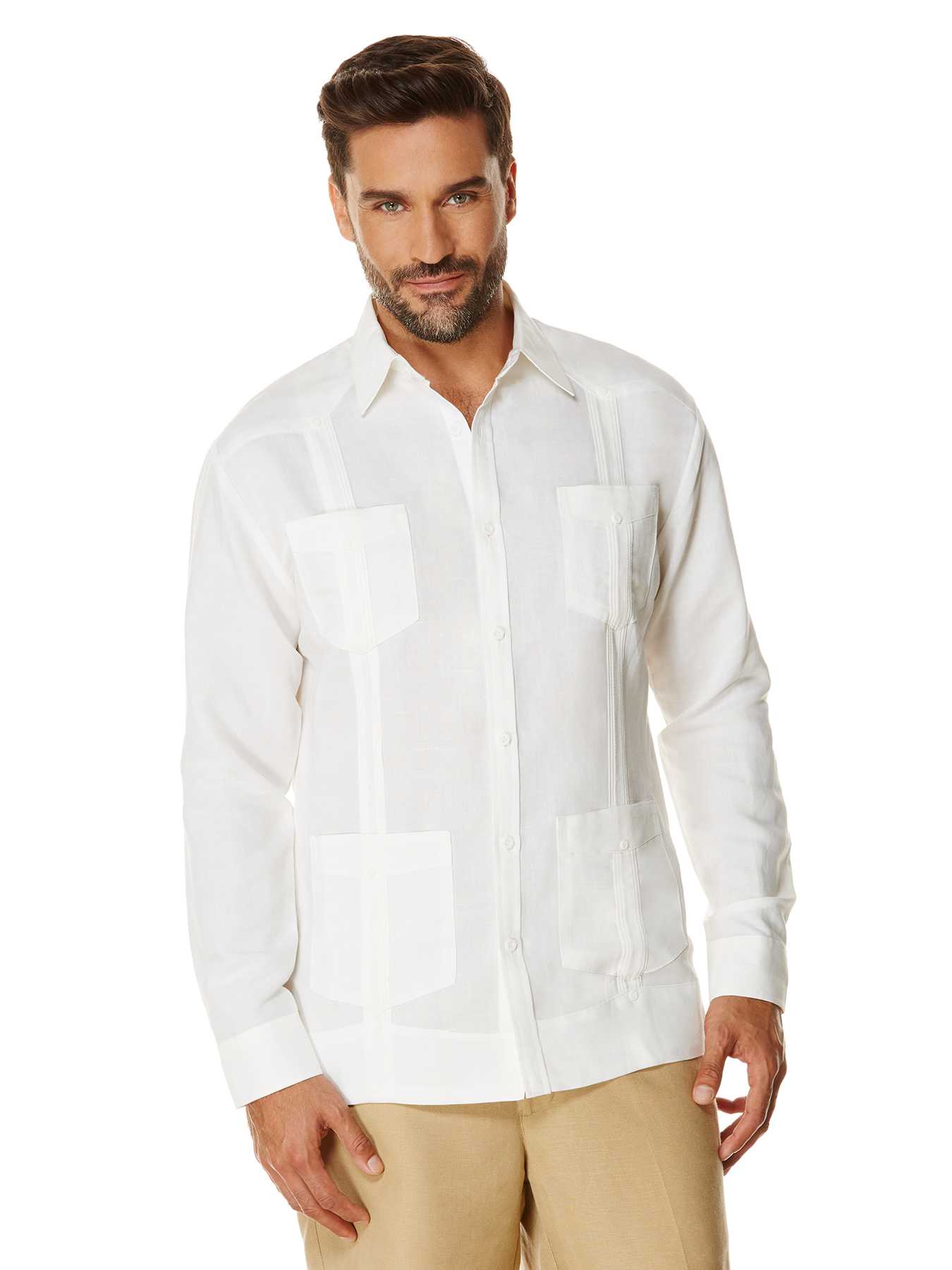 Cubavera Rayon Blend Long Sleeve Guayabera