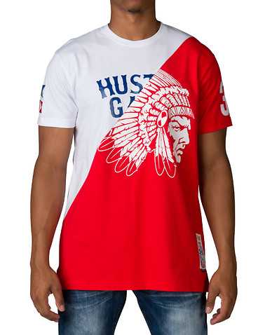 HUSTLE GANG MENS White Clothing / Tops