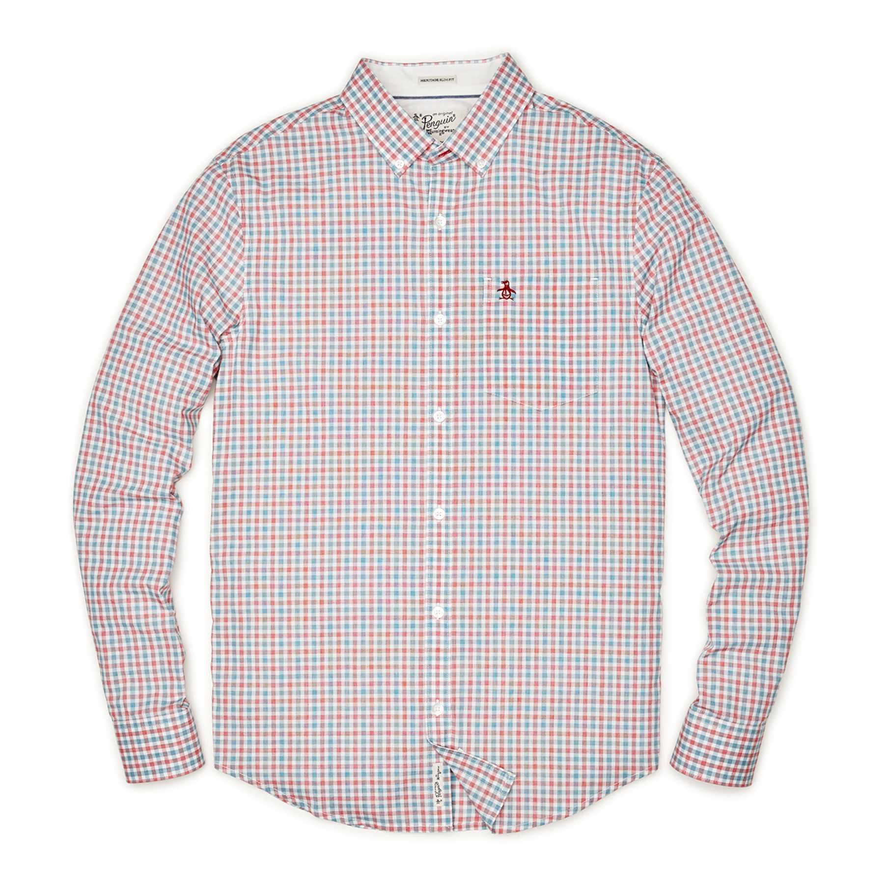 Original Penguin P55 END ON END GINGHAM SHIRT