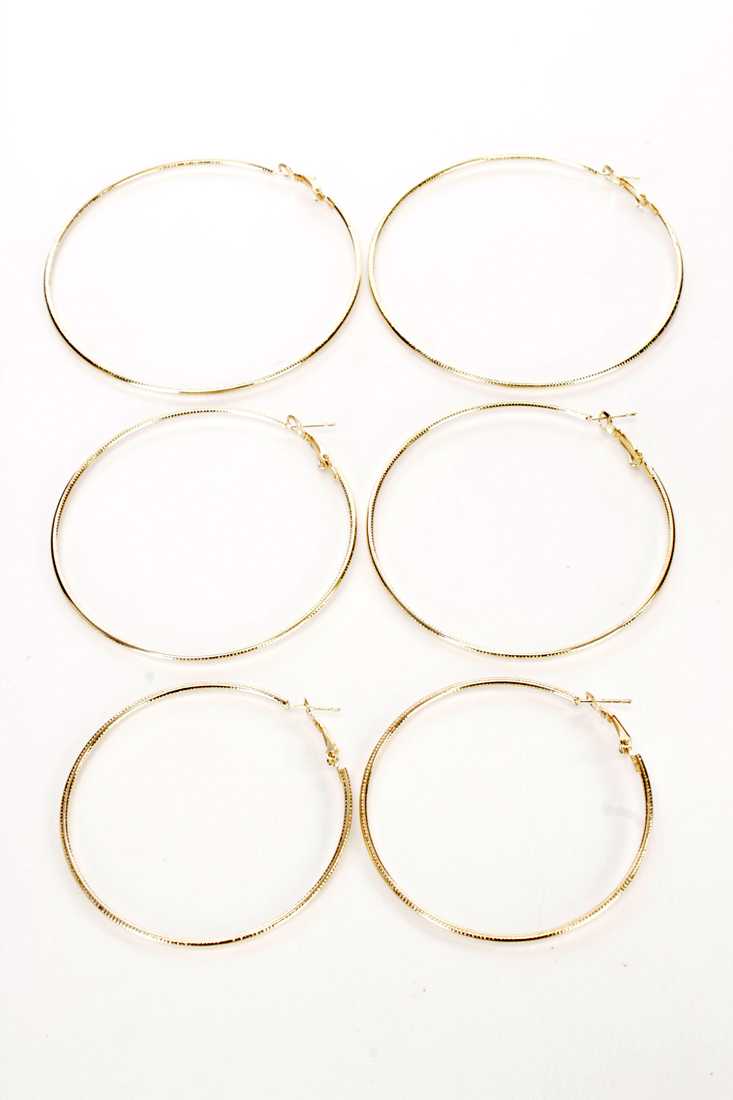 Gold Hoop Set