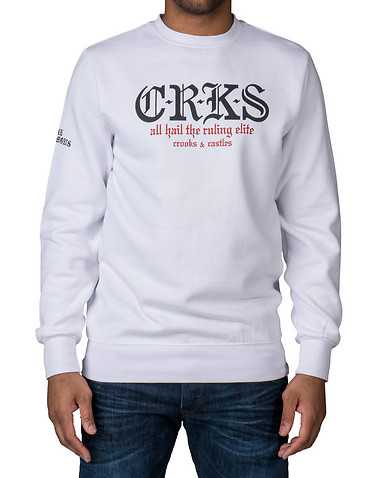 CROOKS AND CASTLES MENS White Clothing / Sweatshirts