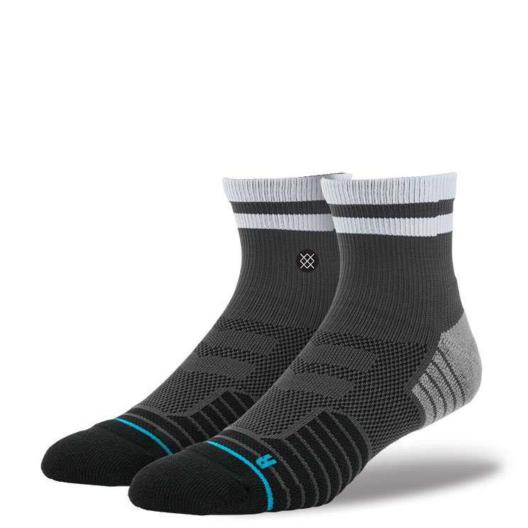 Stance Strait Qtr CHA S/M Fusion Athletic Socks